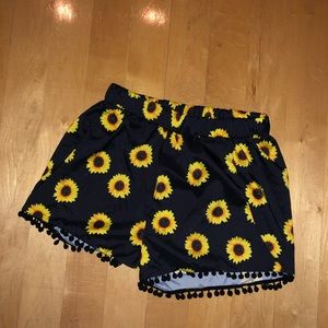 Zaful sunflower soft shorts!
